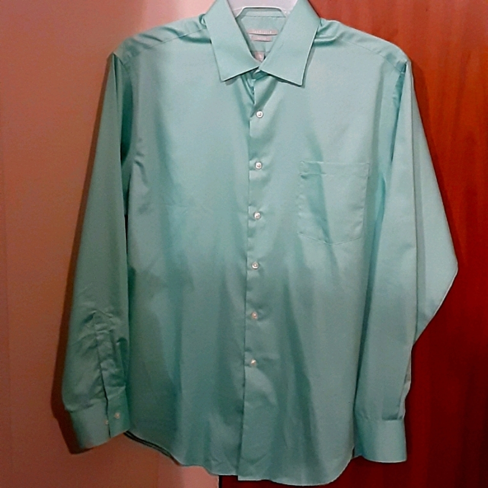 Long sleeve dress shirt lime green